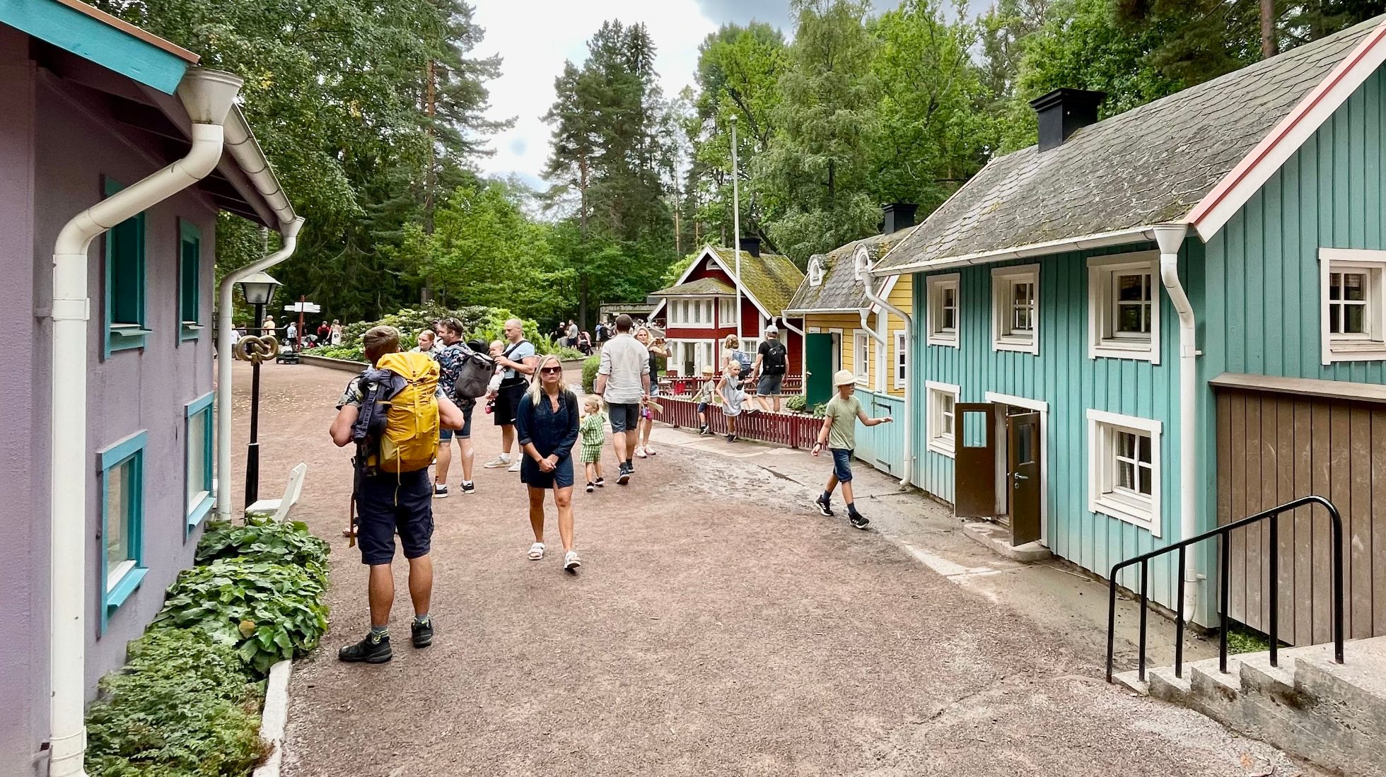 Zagrody w parku Astrid Lindgren